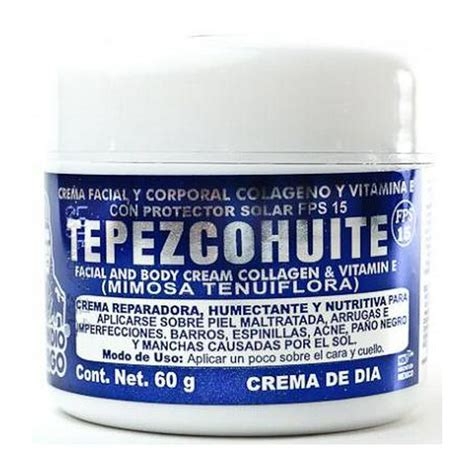 Complementos Nutricionales Cosméticos Plantas Medicinales Aceite Vegetal. . Tepezcohuite cream